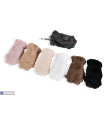 Рукавиці дитячі на зиму (12 шт. р.сетка 8-12) мікс  "RUBIBAS"