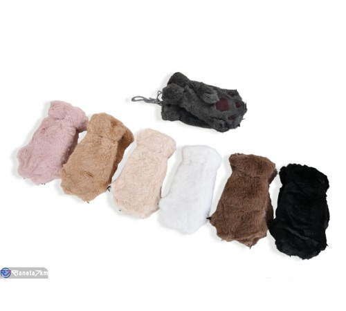 Рукавиці дитячі на зиму (12 шт. р.сетка 8-12) мікс  "RUBIBAS"