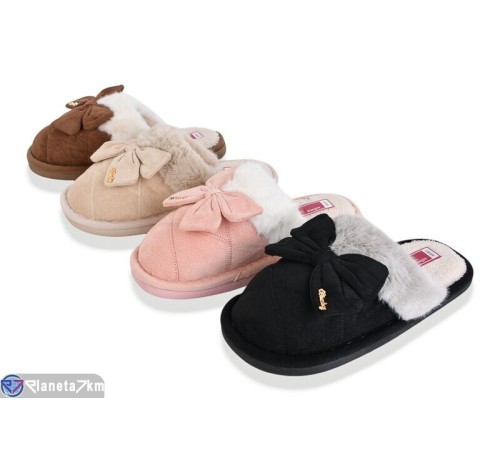 Тапки жіночі на зиму (12 пар р.36-41) мікс  "Melinda" Тапки жіночі на зиму (12 пар р.36-41) мікс  "Melinda"