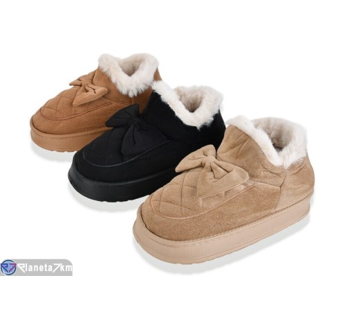 Тапки жіночі на зиму (12 пар р.36-41) мікс  "Melinda" Тапки жіночі на зиму (12 пар р.36-41) мікс  "Melinda"