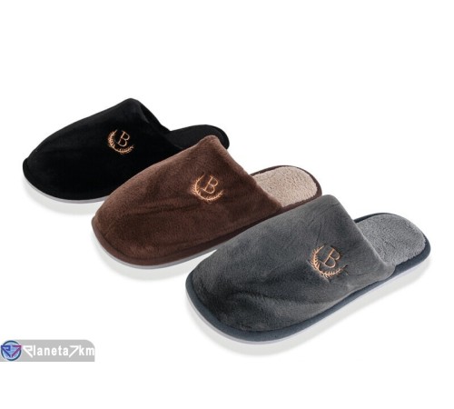 Тапки чоловічі на зиму (12 пар р.41-46) мікс  "LINKA"