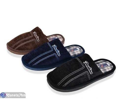 Тапки чоловічі на зиму (12 пар р.42-47) мікс  "LINKA"