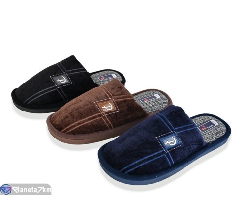 Тапки чоловічі на зиму (12 пар р.42-47) мікс  "LINKA"