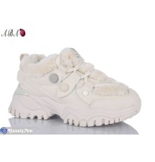 Кросівки жіночі на зиму (8 пар р.36-41) бежевий  "Aba"