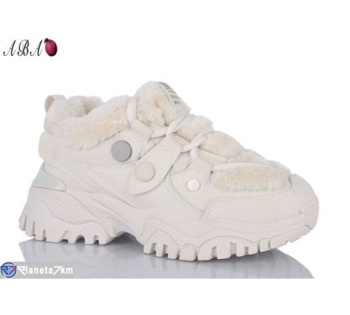 Кросівки жіночі на зиму (8 пар р.36-41) бежевий  "Aba"