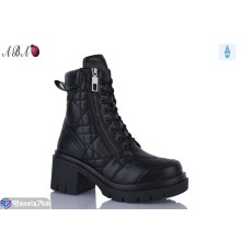 Черевики жіночі на зиму (6 пар р.36-40) чорний  "Aba"
