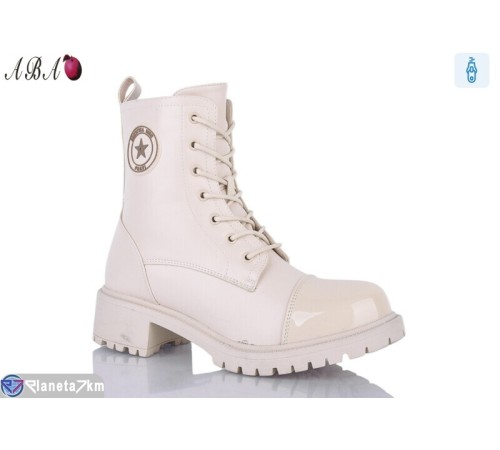 Черевики жіночі на зиму (6 пар р.36-40) бежевий  "Aba"