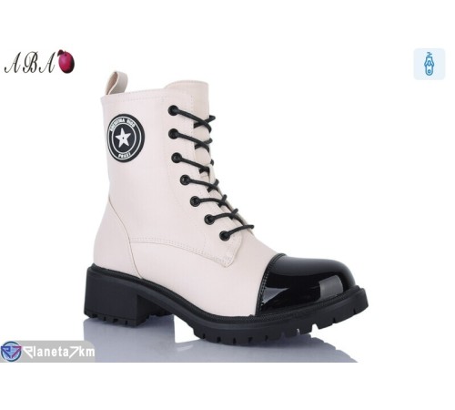 Черевики жіночі на зиму (6 пар р.36-41) бежевий  "Aba"