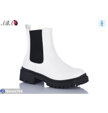 Черевики жіночі на зиму (6 пар р.36-40) білий  "Aba"