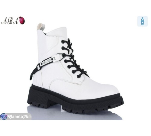 Черевики жіночі на зиму (6 пар р.36-40) білий  "Aba"