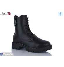Черевики жіночі на зиму (6 пар р.36-40) чорний  "Aba"