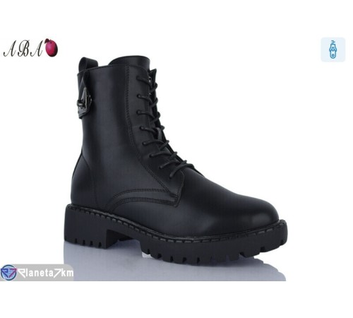 Черевики жіночі на зиму (6 пар р.36-40) чорний  "Aba"