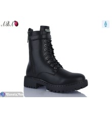 Черевики жіночі на зиму (6 пар р.36-41) чорний  "Aba"