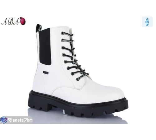 Черевики жіночі на зиму (6 пар р.36-40) білий  "Aba"