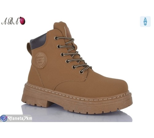 Черевики жіночі на зиму (8 пар р.36-41) коричневий  "Aba"