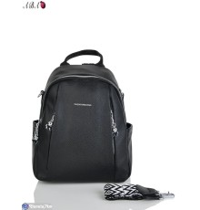 Рюкзак жіночий 32*26*12 см,  чорний  "Aba"