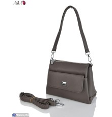 Сумка жіноча 17*24*11 см,  сірий  "Aba"