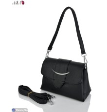 Сумка жіноча 17*24*11 см,  чорний  "Aba"
