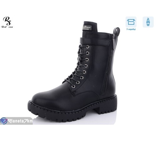 Черевики жіночі на зиму (6 пар р.36-41) чорний  "Red Sun"