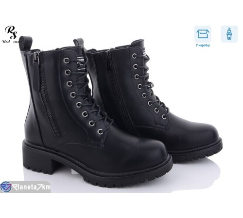 Черевики жіночі на зиму (6 пар р.36-41) чорний  "Red Sun"