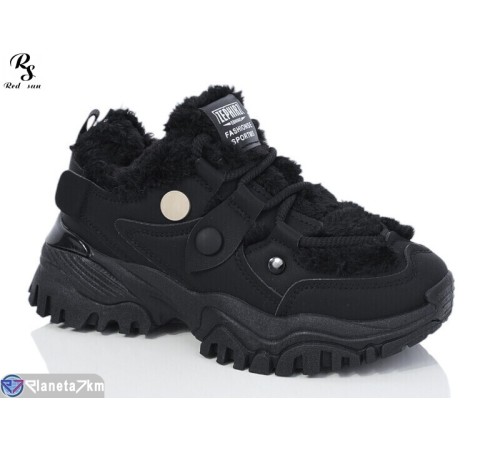 Кросівки жіночі на зиму (8 пар р.36-41) чорний  "Red Sun"