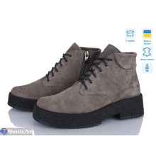 Черевики жіночі на зиму (6 пар р.36-41) сірий  "STELUSA"