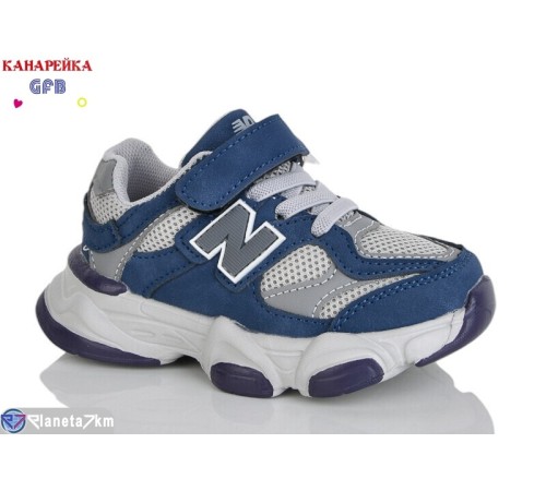 Дитячі кросівки на весну/осінь (8 пар р.22-27) синій  "GFB-Канарейка"