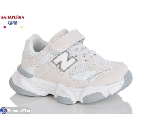 Дитячі кросівки на весну/осінь (8 пар р.22-27) бежевий  "GFB-Канарейка"
