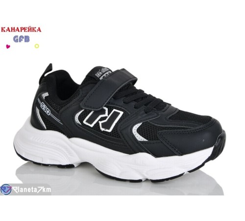 Дитячі кросівки на весну/осінь (8 пар р.32-37) чорний  "GFB-Канарейка"