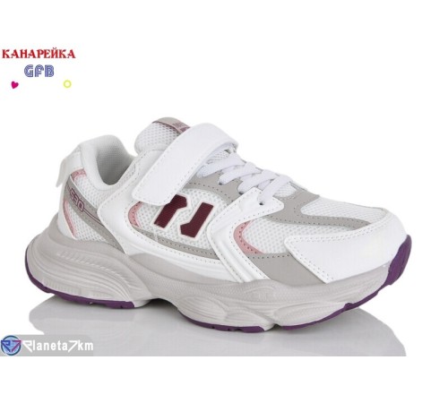 Дитячі кросівки на весну/осінь (8 пар р.32-37) білий  "GFB-Канарейка"