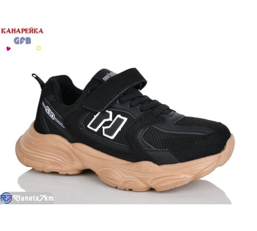 Дитячі кросівки на весну/осінь (8 пар р.32-37) чорний  "GFB-Канарейка"