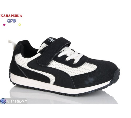 Дитячі кросівки на весну/осінь (8 пар р.32-37) чорний  "GFB-Канарейка"