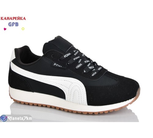 Дитячі кросівки на весну/осінь (8 пар р.36-41) чорний  "GFB-Канарейка"