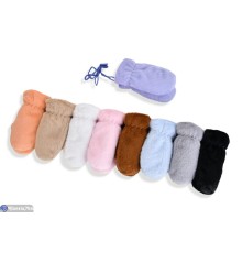 Рукавиці дитячі на зиму (12 шт. р.сетка 3-5) мікс  "CAROLLA"