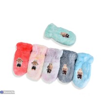 Рукавиці дитячі на зиму (10 шт. р.сетка 7-10) мікс  "CAROLLA"