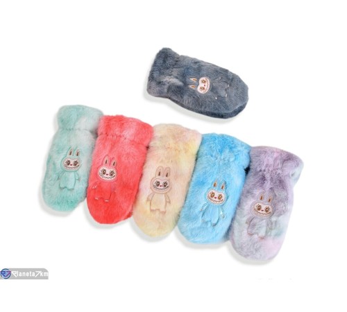 Рукавиці дитячі на зиму (10 шт. р.сетка 7-10) мікс  "CAROLLA"