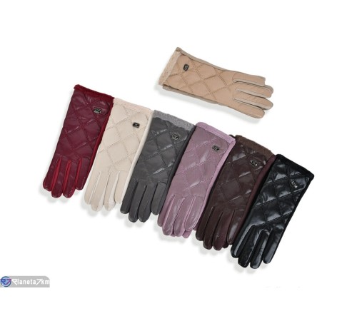 Рукавички жіночі на зиму (12 шт. р.сетка 6,5-8,5) мікс  "CAROLLA"