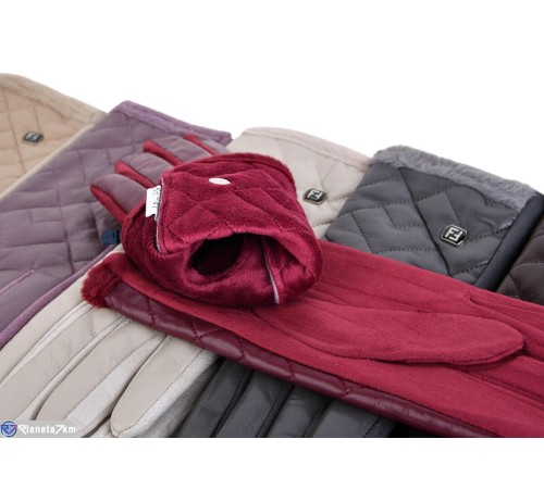 Рукавички жіночі на зиму (12 шт. р.сетка 6,5-8,5) мікс  "CAROLLA"