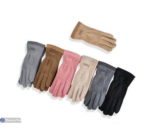 Рукавички жіночі на зиму (12 шт. р.сетка 6,5-8,5) мікс  "CAROLLA"