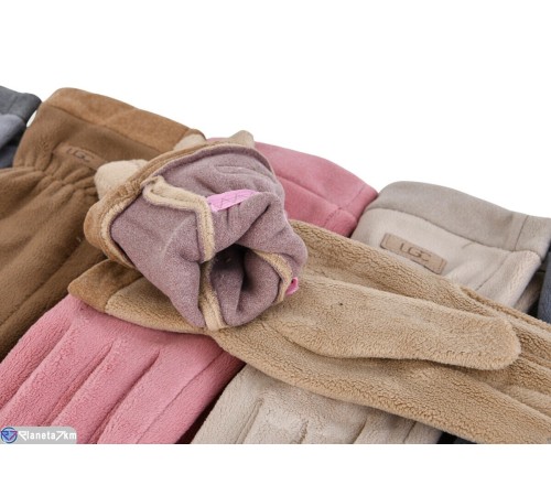 Рукавички жіночі на зиму (12 шт. р.сетка 6,5-8,5) мікс  "CAROLLA"