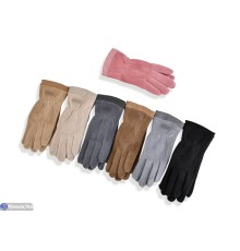 Рукавички жіночі на зиму (12 шт. р.сетка 6,5-8,5) мікс  "CAROLLA"