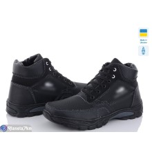 Черевики чоловічі на зиму (8 пар р.40-45) чорний  "OLLA"