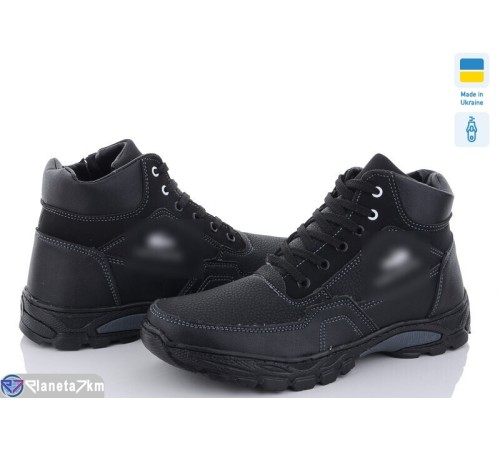 Черевики чоловічі на зиму (8 пар р.40-45) чорний  "OLLA"