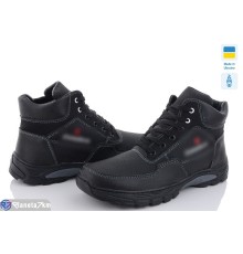 Черевики чоловічі на зиму (8 пар р.40-45) чорний  "OLLA"