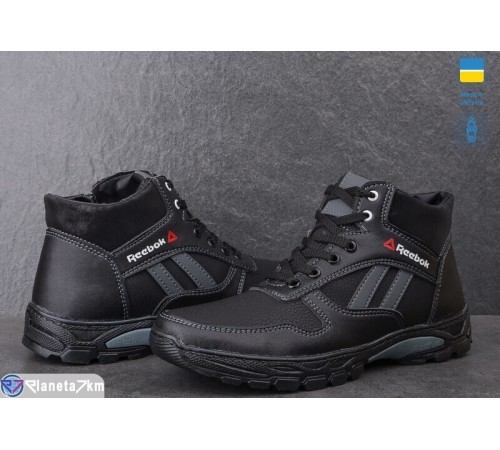 Черевики чоловічі на зиму (8 пар р.40-45) чорний  "OLLA"