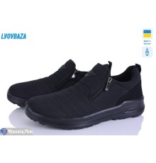 Кросівки чоловічі на зиму (6 пар р.41-45) чорний  "LEOBAZA"