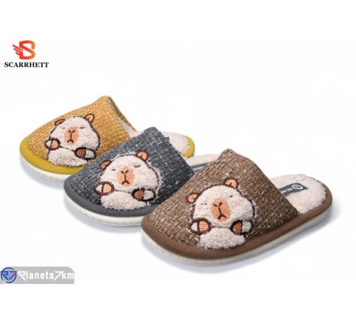 Тапки дитячі на зиму (24 пар р.30-35) мікс  "SCARRHETT"