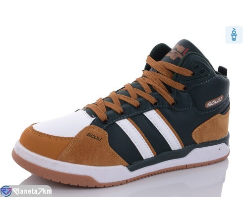 Черевики чоловічі на зиму (8 пар р.41-46) зелений  "YAMMI SHOES"