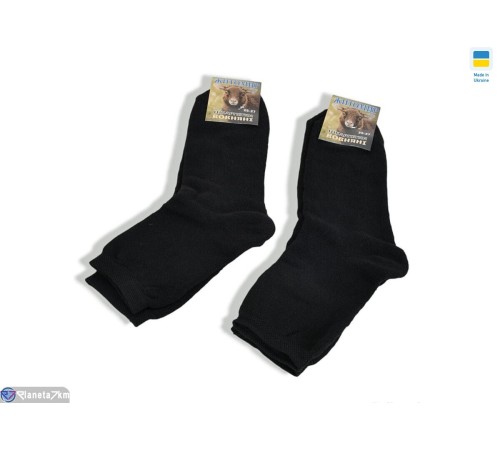 Шкарпетки чоловічі на зиму (12 шт. р.сетка 40-42) чорний  "VERONIKA"