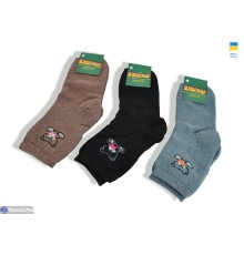 Жіночі шкарпетки на зиму (12 шт. р.сетка 35-38) мікс  "VERONIKA"